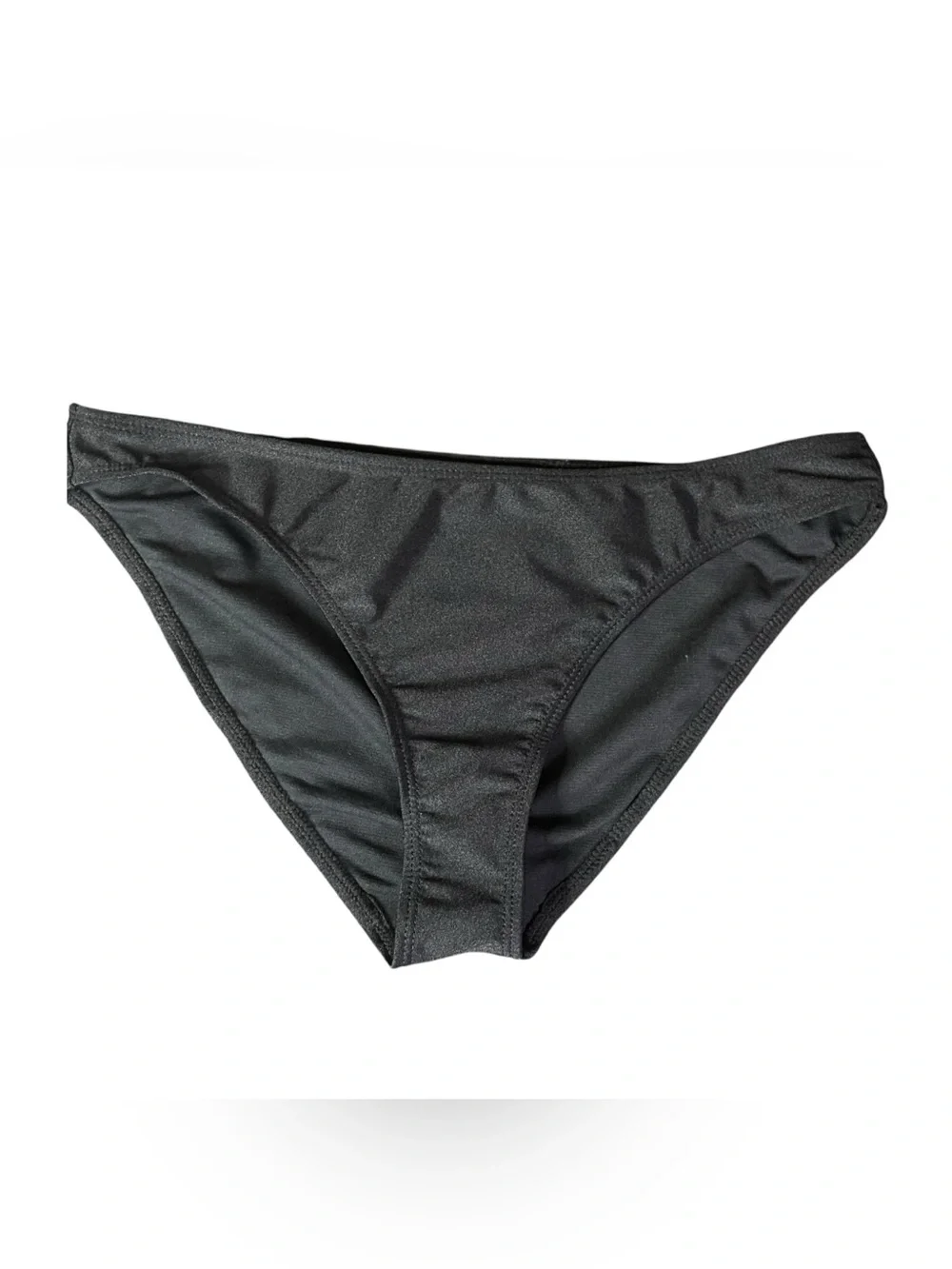 Juicy Couture 2-pc Bikini Black Triangle Tie-Strap Rhinestone Cherry Med NEW NWT